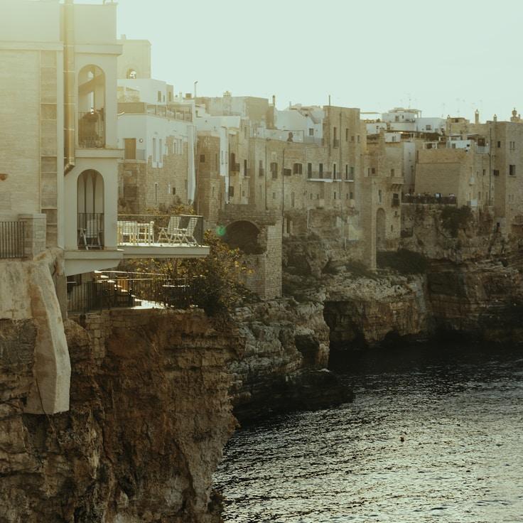 Entertainment zone at night in Italy